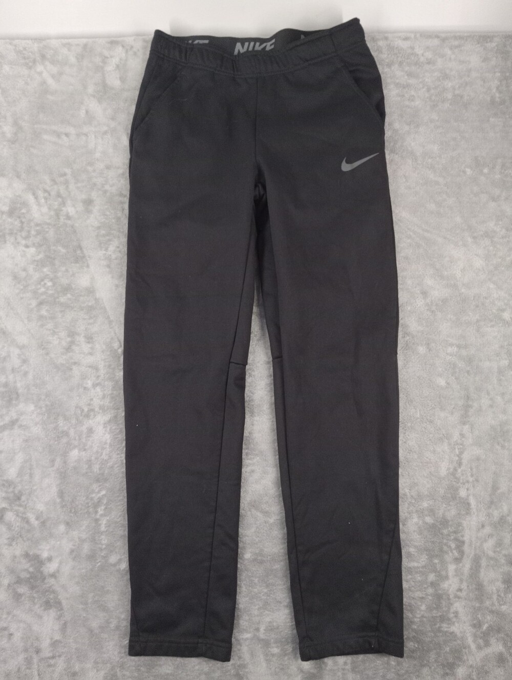 Nike Men's Black Dri‑Fit Feence Waistband Athletic Jogger Pants Size Medium